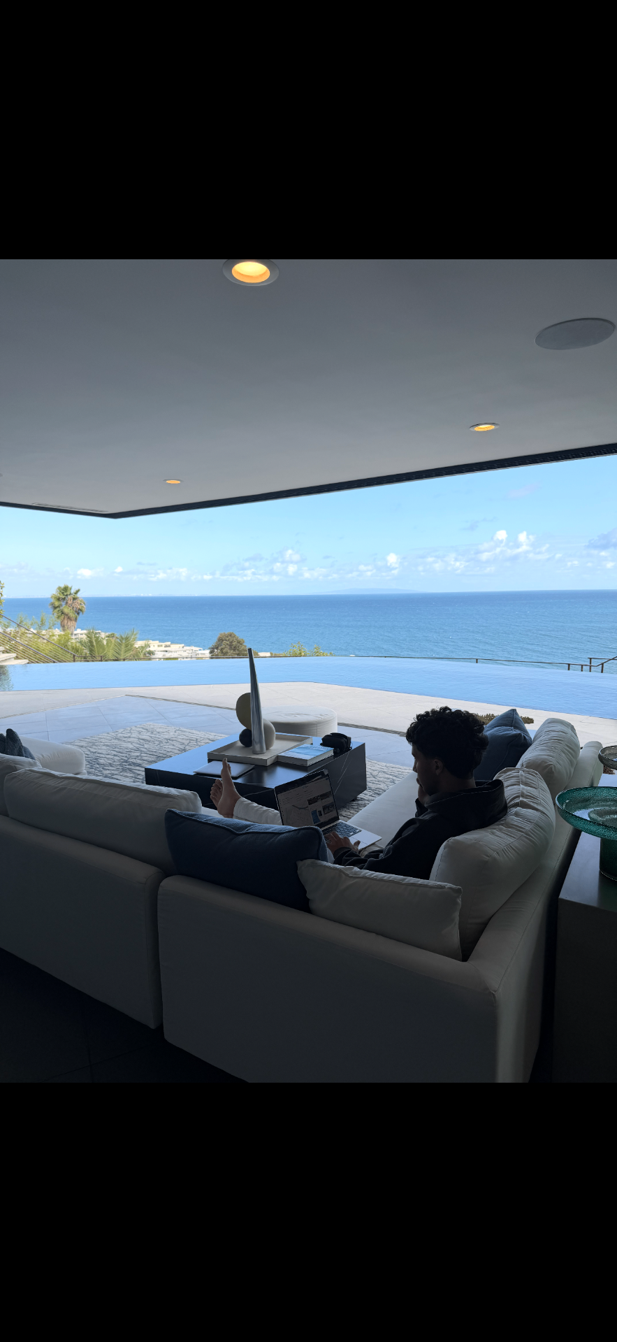 Ocean view workspace